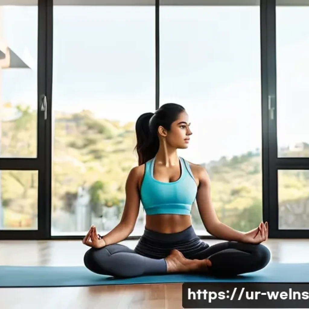 스마트 운동 기구의 트렌드와 혁신 - **Prompt 1: AI-Powered Home Fitness Transformation**
    "A confident South Asian woman in her late ...